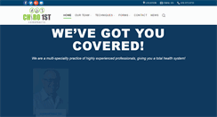 Desktop Screenshot of chiro1stchiropractic.com